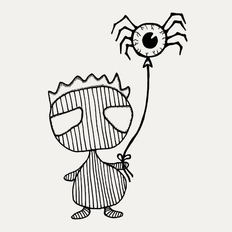 Emo Boy with Spider Gothic Figure by nikki-luka