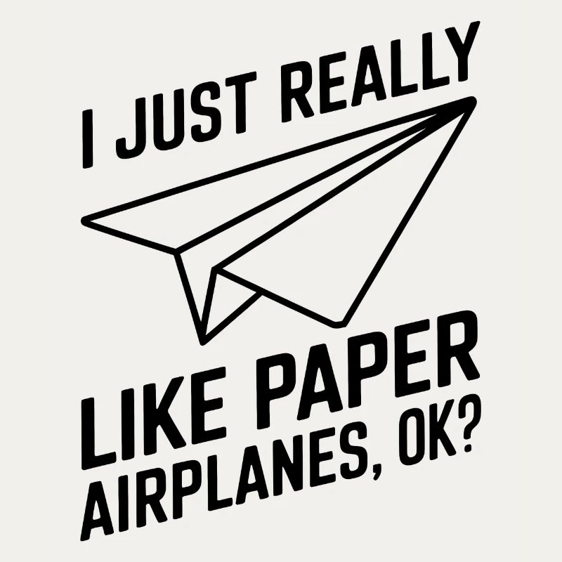 Papierflieger Spruch Witz Papierflugzeug Geschenk