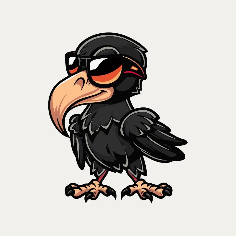Raven Bird Comic Cool