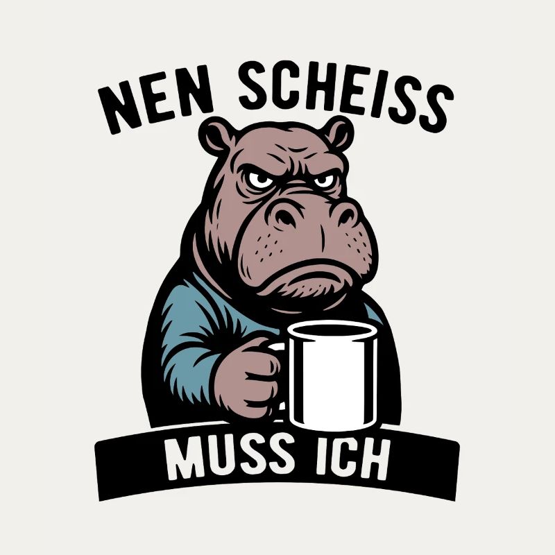 Stures Nilpferd - Nen Scheiß muss ich - Kaffee