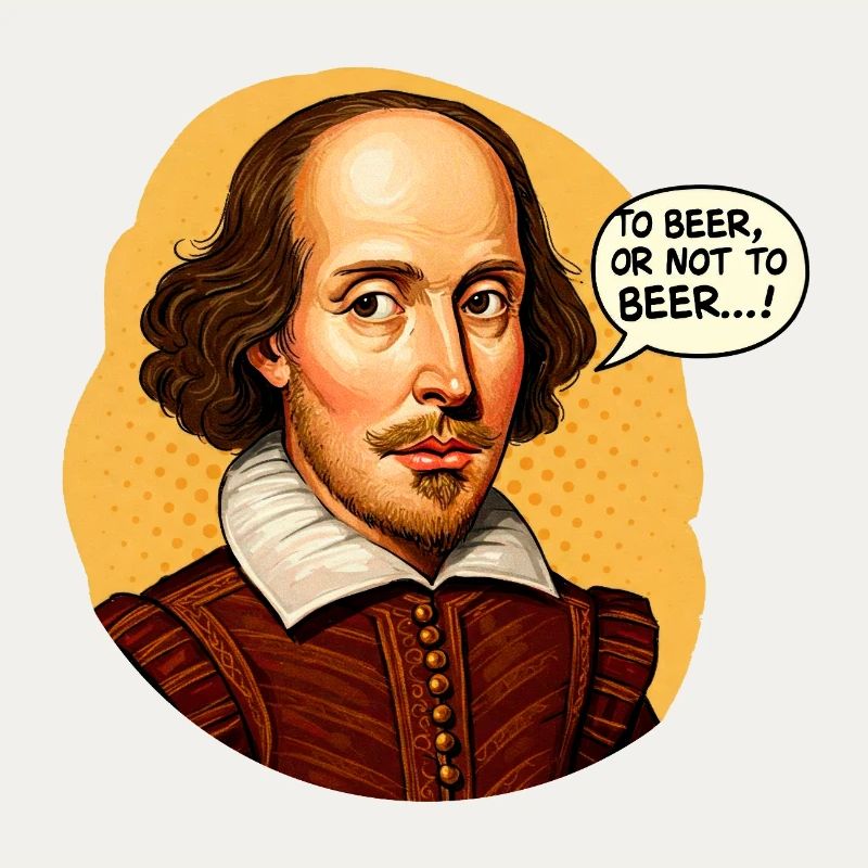 Shakespeare "Zu Bier oder nicht zu Bier" Lustig beleuchtet