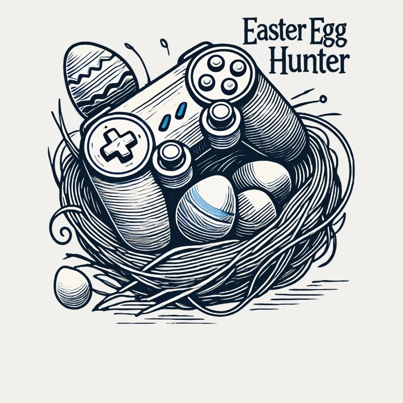 Conception de la manette de jeu Easter Egg Hunter