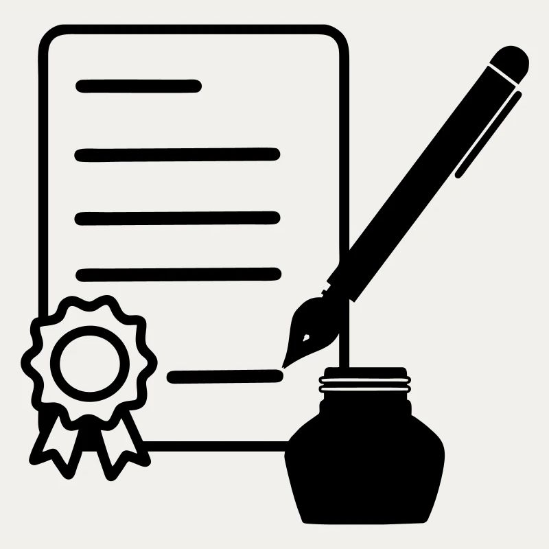 Contract with lacquer seal