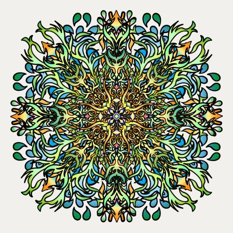 Mandala | Bunt | Leben | Geschenkidee