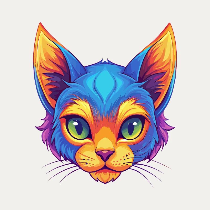 Chat Pixie Bob Race de chat Dessin animé Kawaii Animal de compagnie