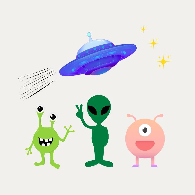 Alien greeting