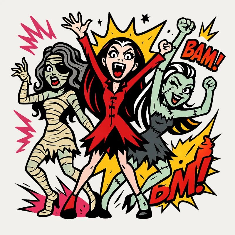 Comic Horror Monster Dance