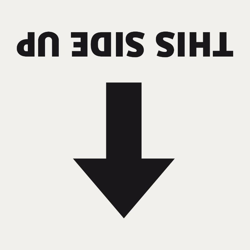 This Side Up - Inverted Arrow