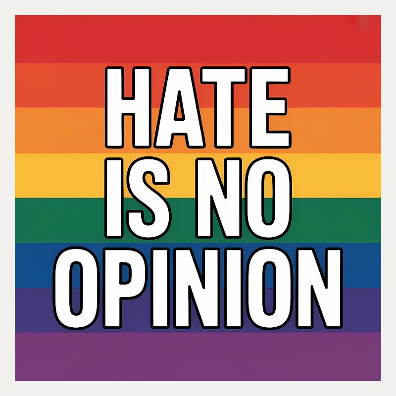 Hate is no Opinion - Antifa Merch