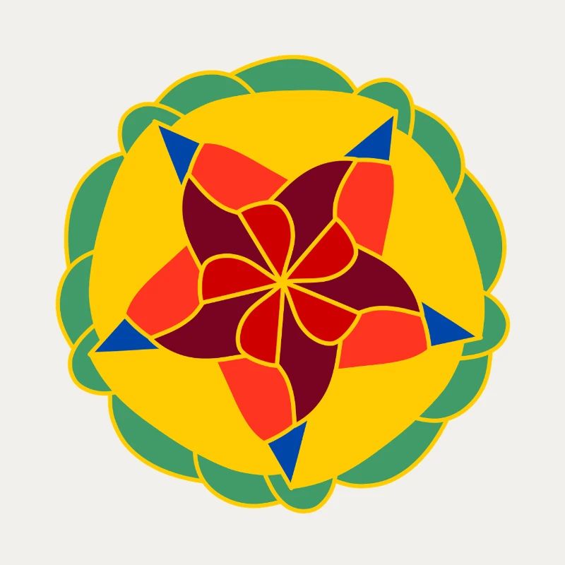Geometrisch Helles Mandala