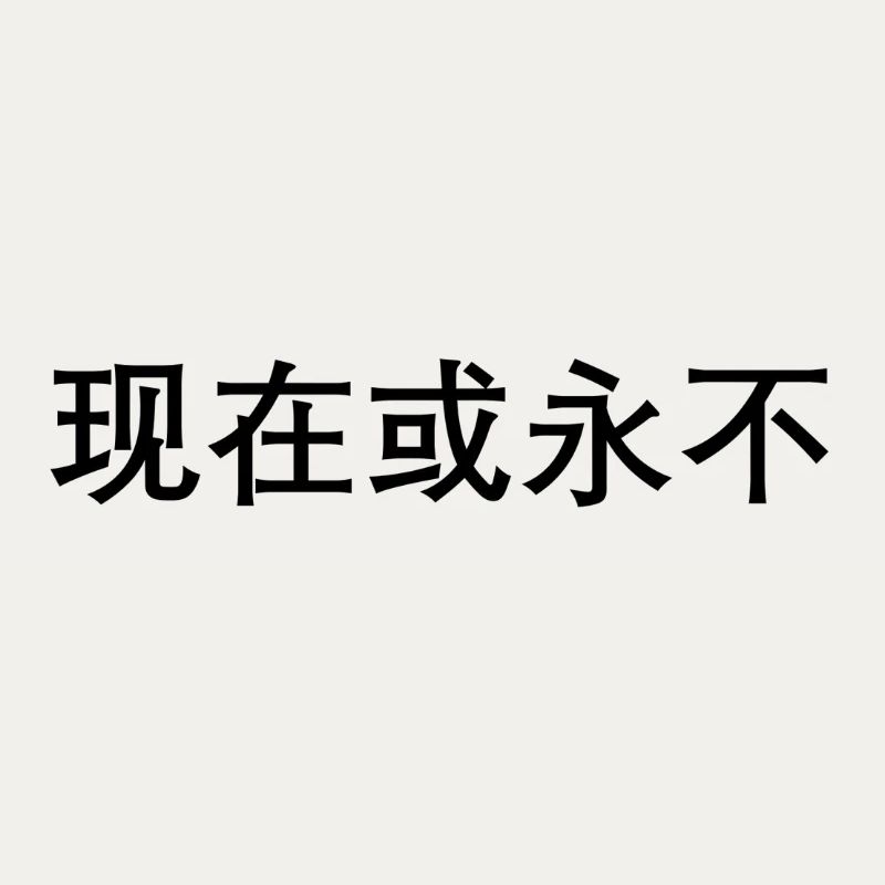 Jetzt oder nie auf chinesisch