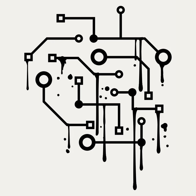 drop graffiti spray circuit wire data mic