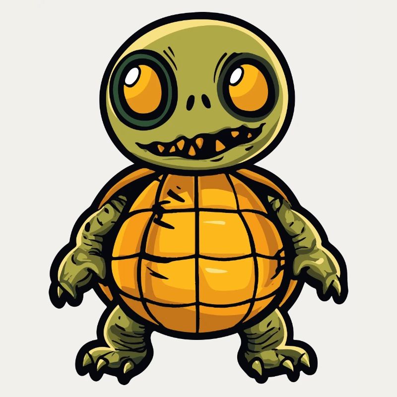 Turtle Halloween Comic Funny