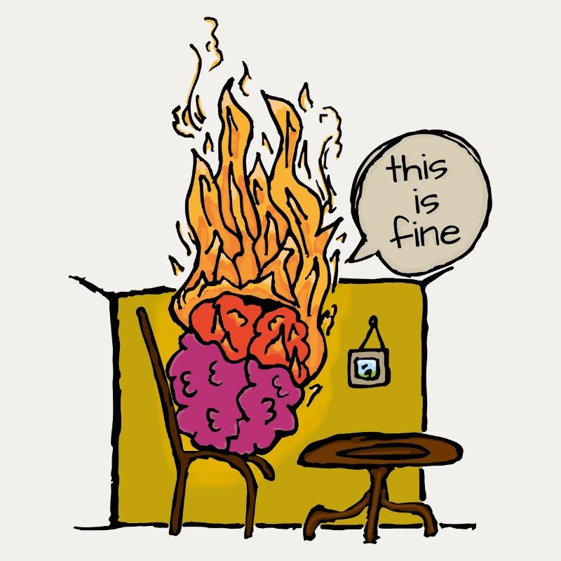 Burning Brain Meme C’est bien de dire