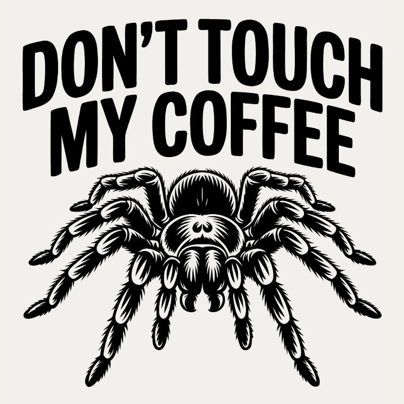"Don't Touch My Coffee" Retro Statement Design