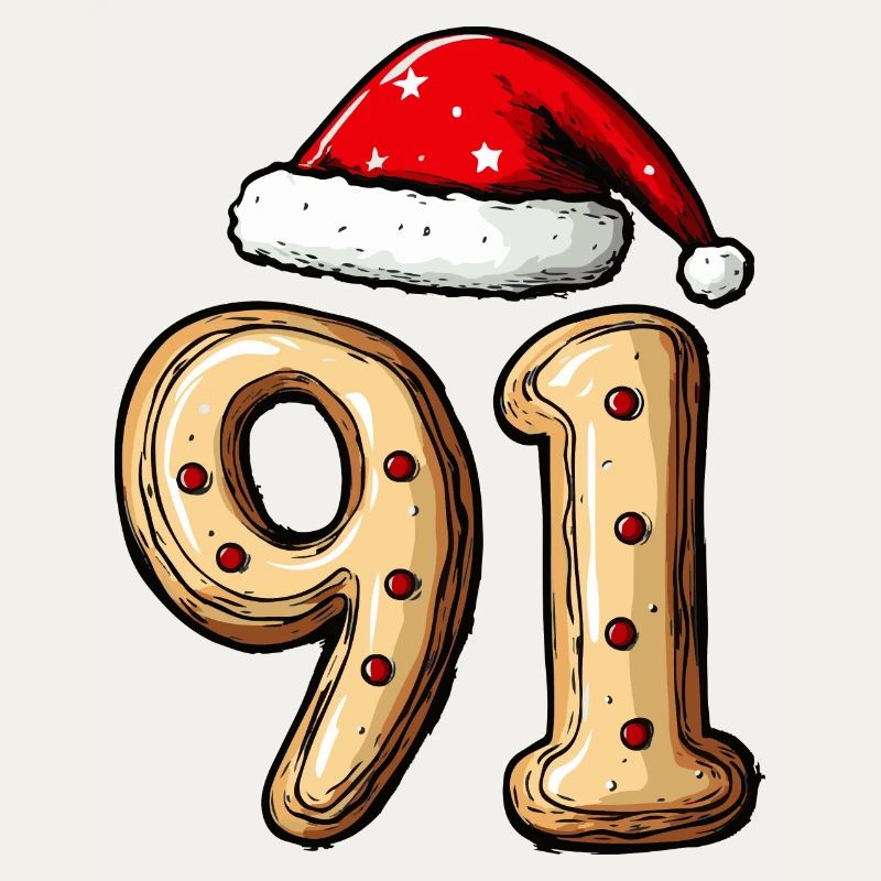 Biscuit de Noël à 91 chiffres