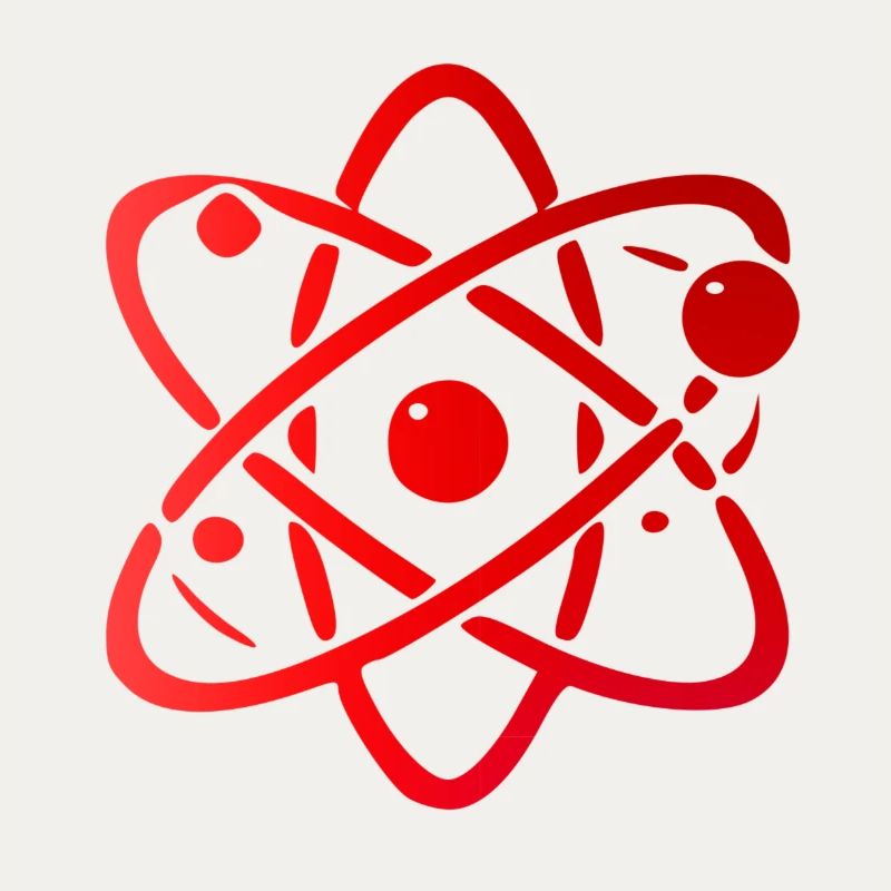 Atomic Model Illustration Design