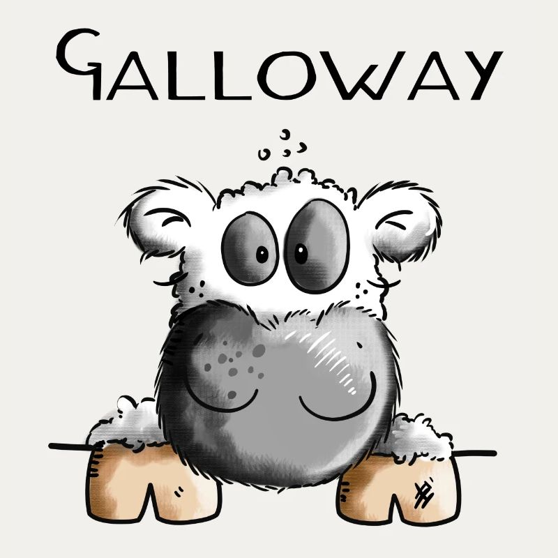 Galloway Cow - Cows - Cattle - Gift