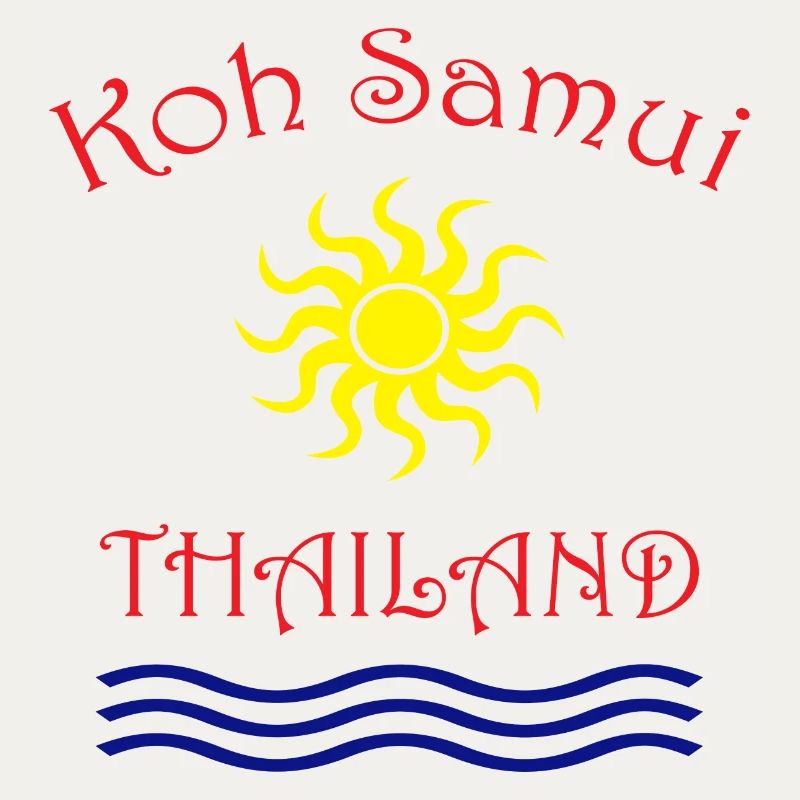 Conception du soleil et des vagues de Koh Samui