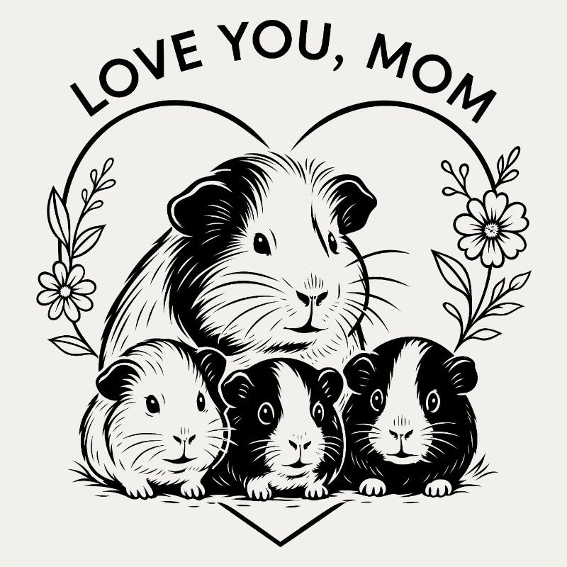 Meerschweinchen Mama Muttertag Geschenkidee