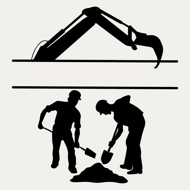 Équipe de creusement Groundworkers Custom