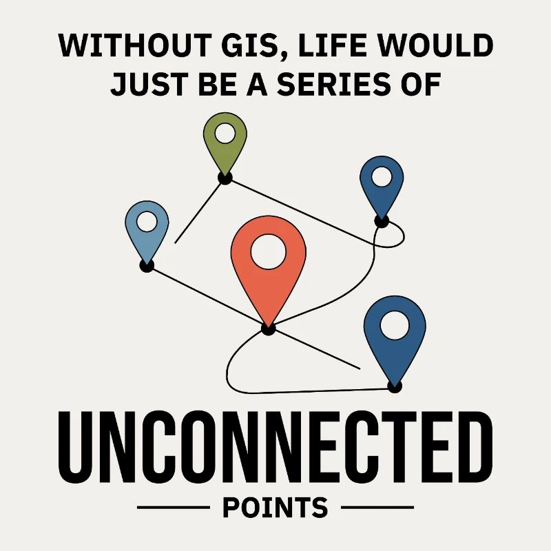 GIS Unconnected Points Map Data Analysis