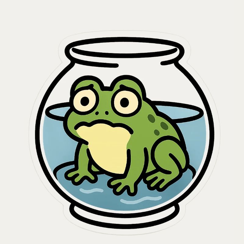 Frosch in der Schüssel