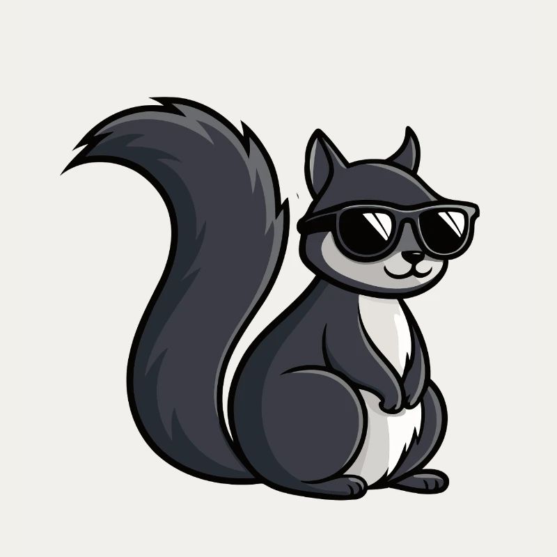 Coole Eichhörnchen-Dunkle Brille