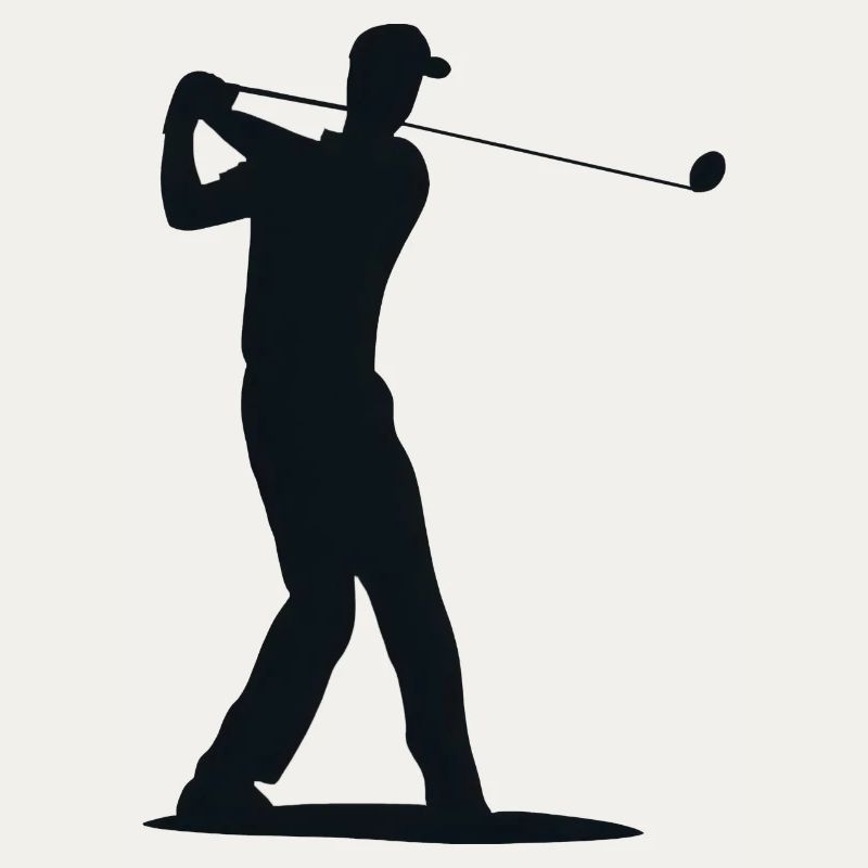 Golfer Silhouette - Tee Golf