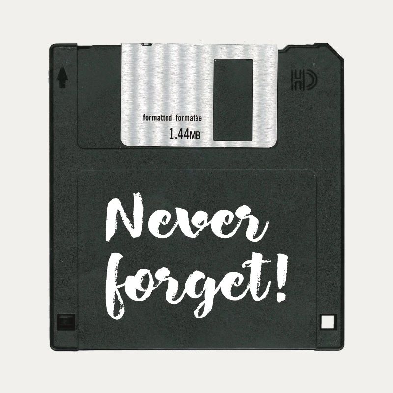 Diskette Never Forget Shirt
