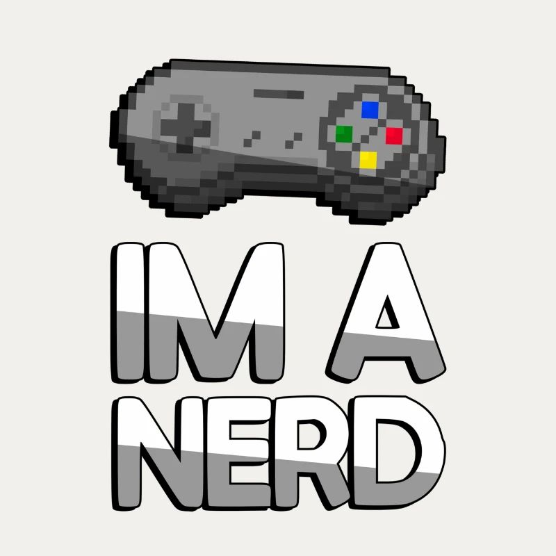 IM A NERD + SNES Controller - Gaming