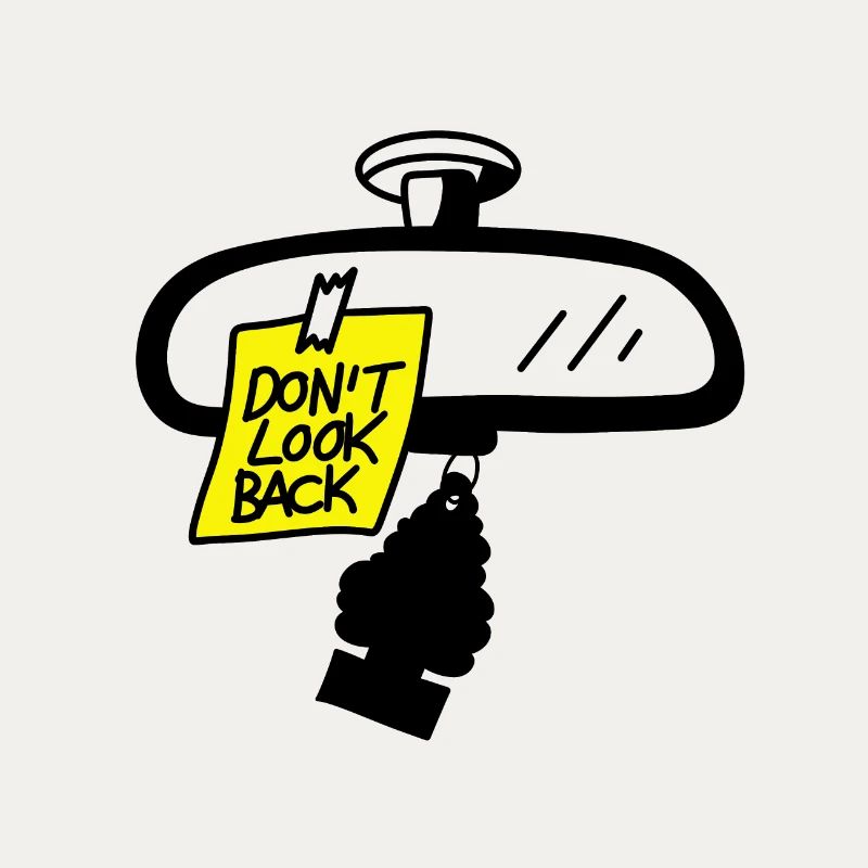 Rear-view mirror message