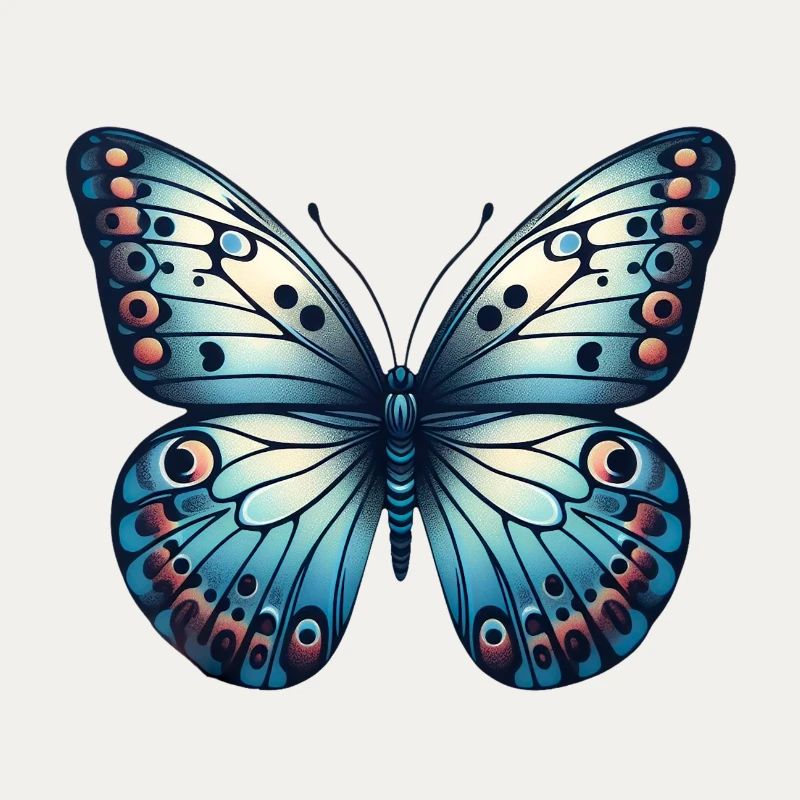 Blauer Schmetterling - Schmetterling