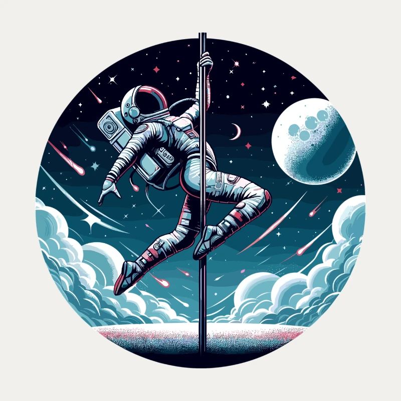 Pole Dance Astronautin Poledance Geschenk