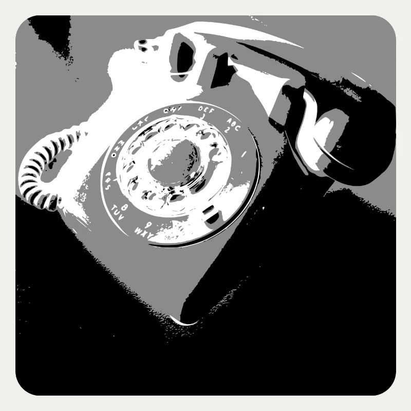 Telefon Scharz Weiss