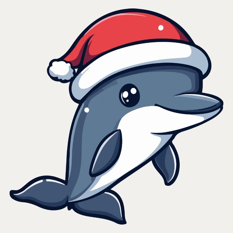 Dauphin Noël mignon