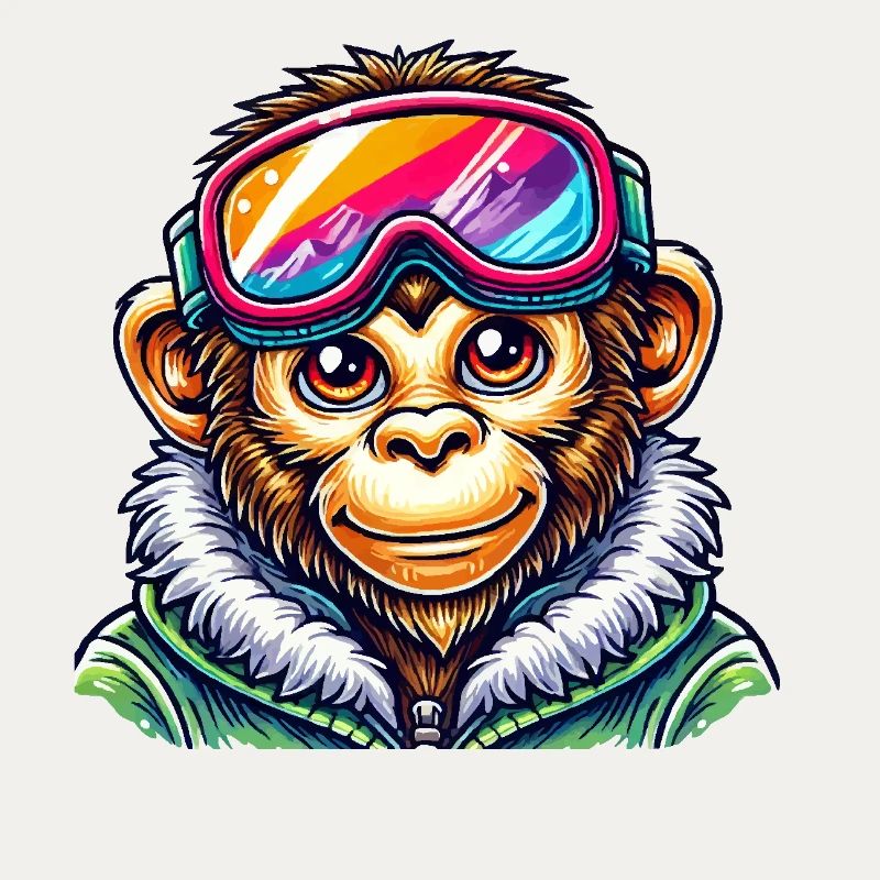 Monkey Ski Goggles