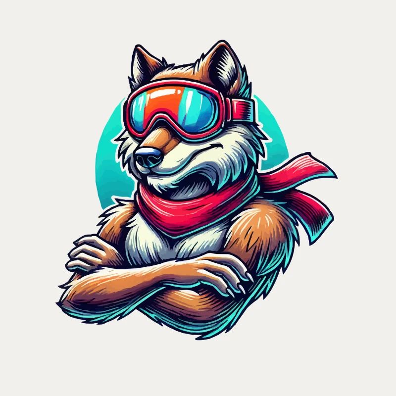 Wolf Ski Goggles
