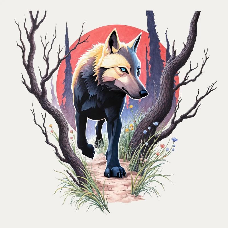 Wolf on the hunt