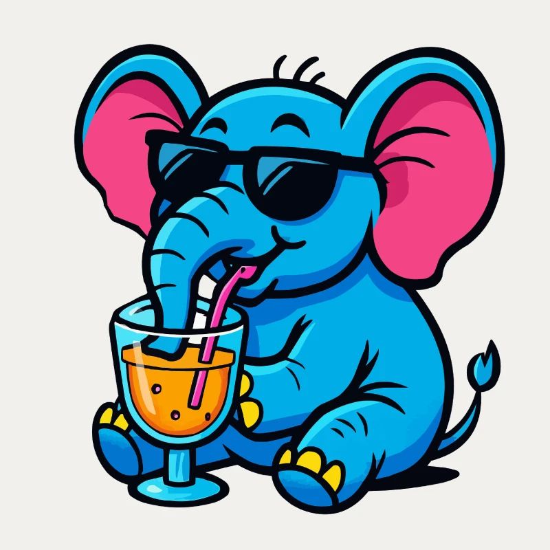 Elephant Comic Cocktail
