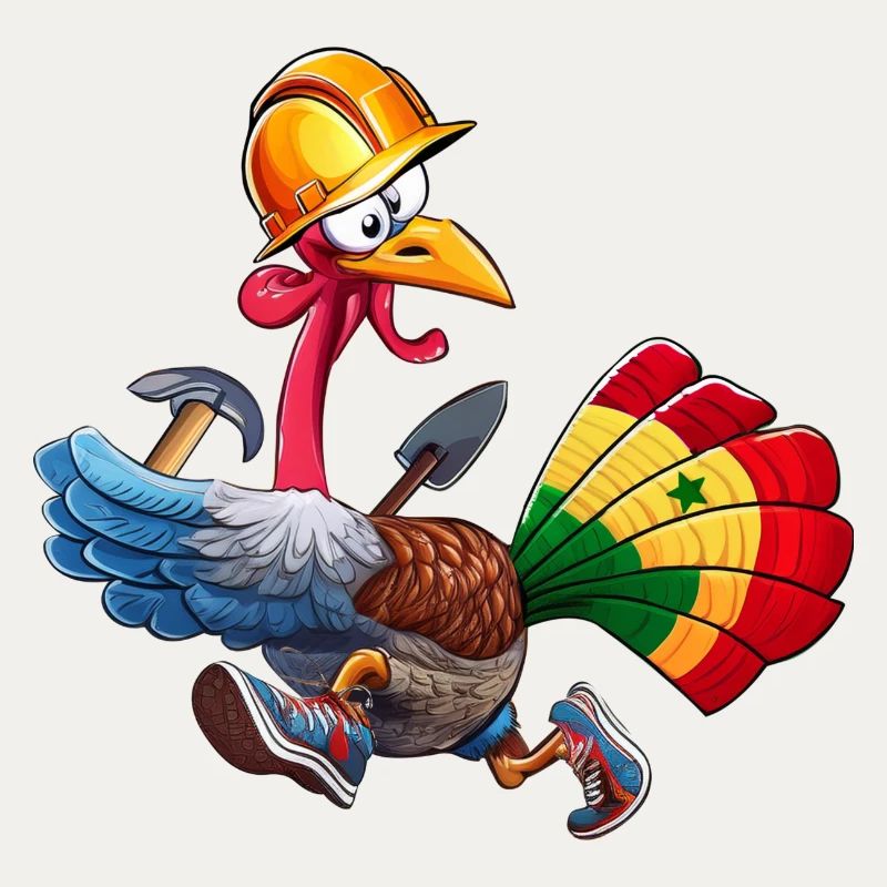 dinde coureuse constructrice Sénégale