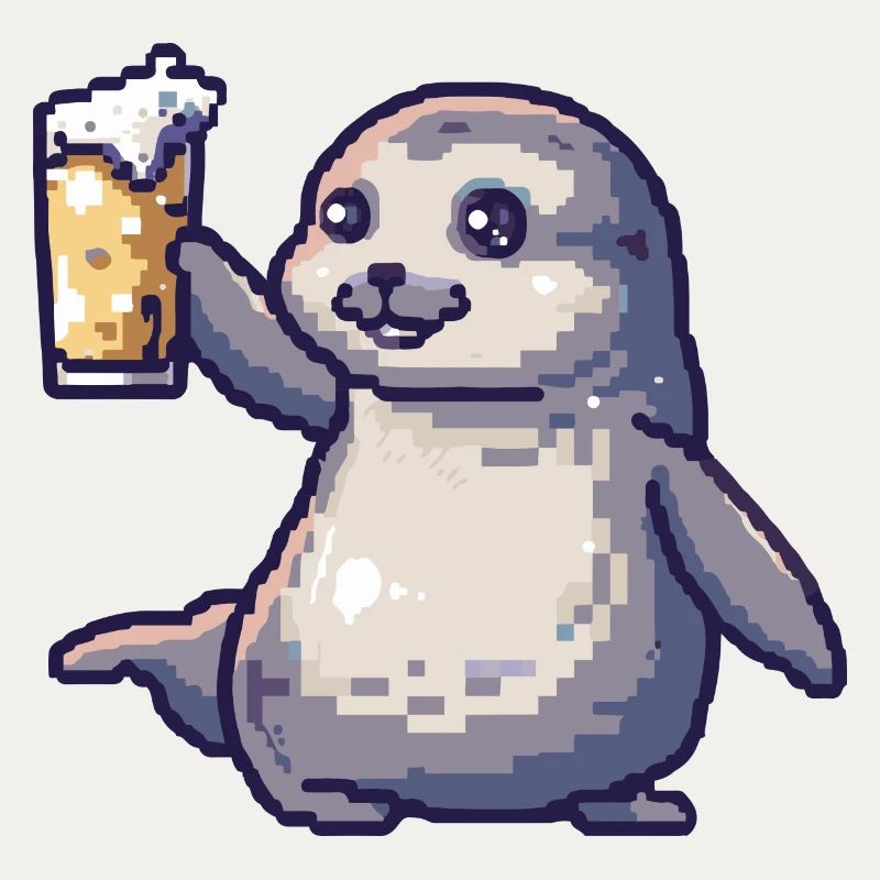 Robbe Tier Bier Pixel