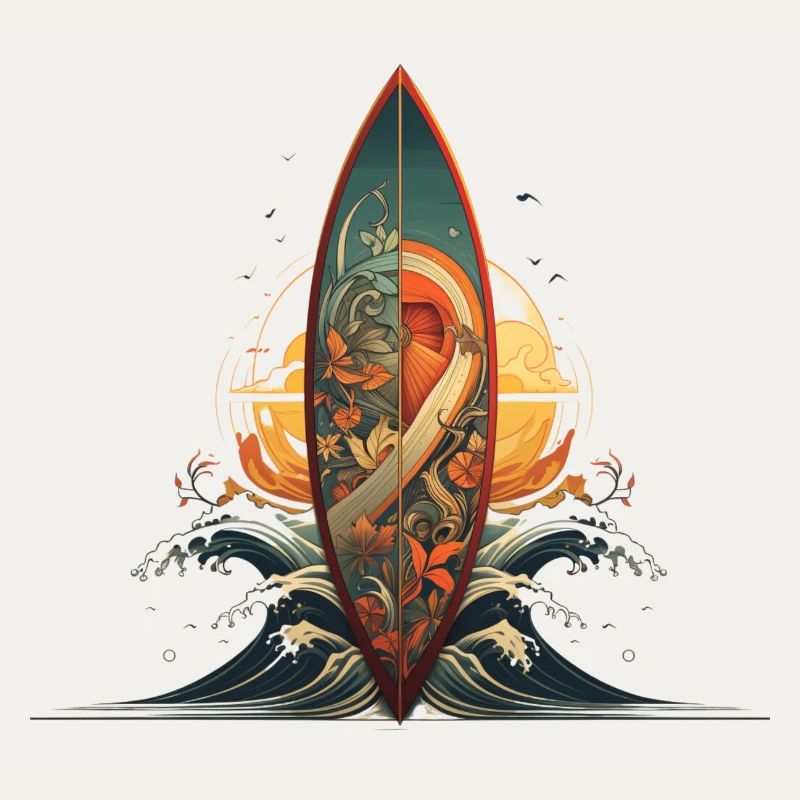 Planche de surf Shared Sea Artwork Surfing