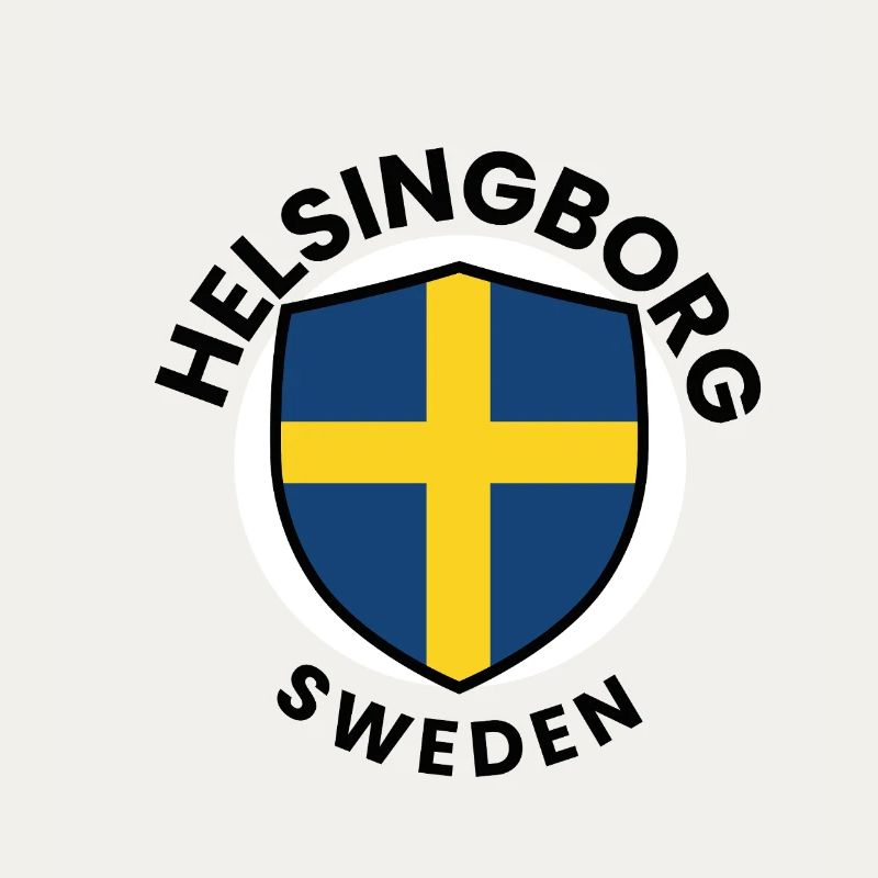Shield with Swedish Flag