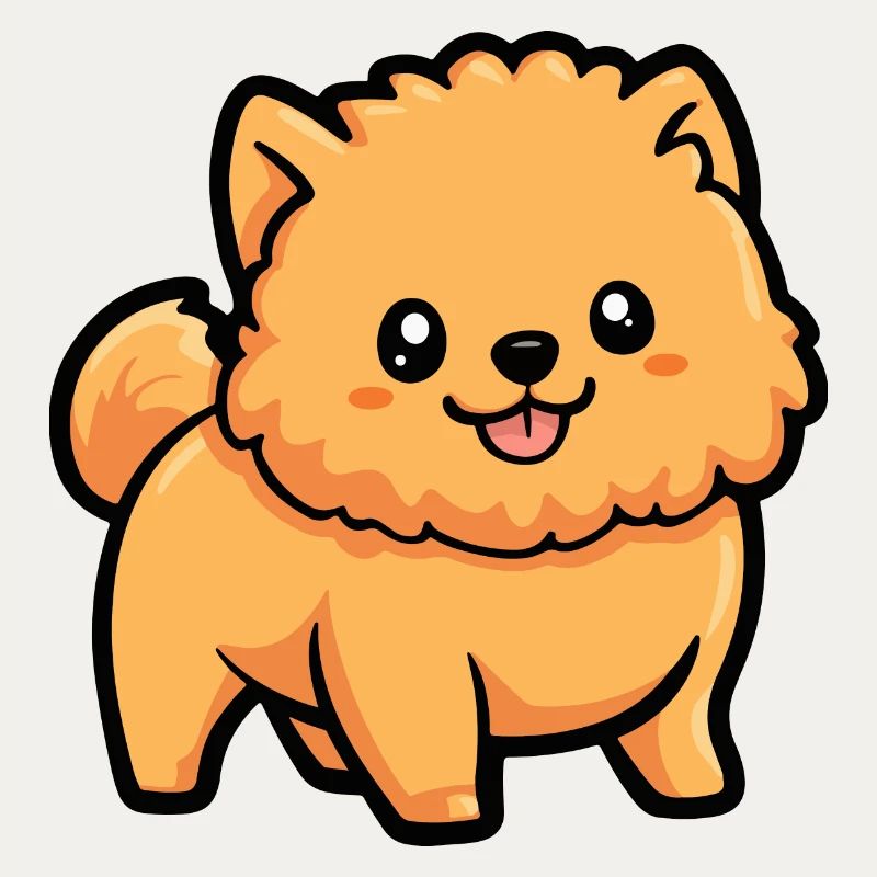 Chow Chow Dog Comic Cute