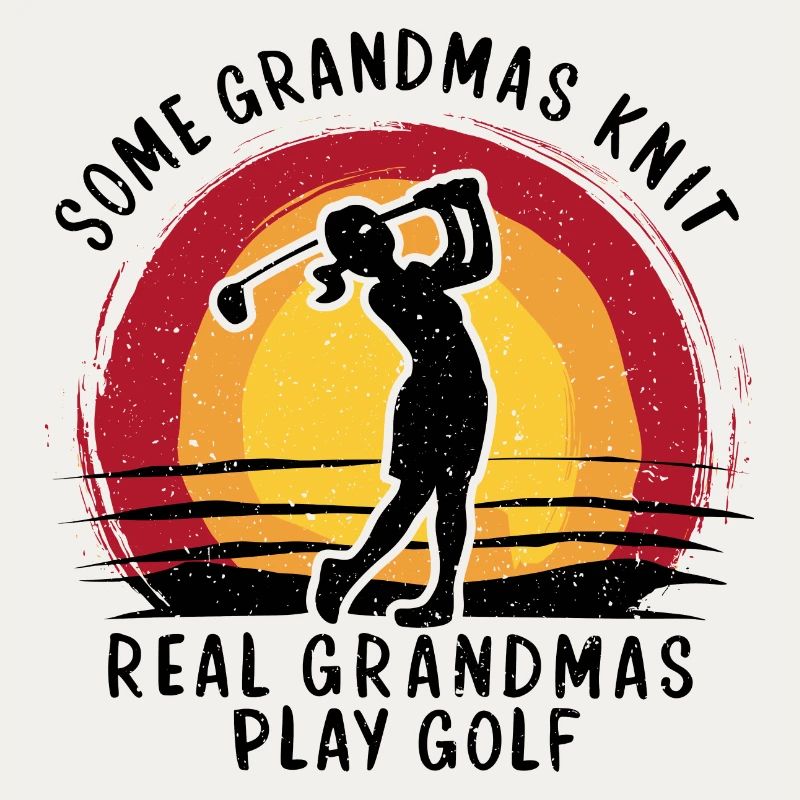 Golfende Großmutter – echte Power!