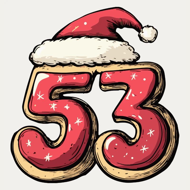 Biscuit de Noël à 53 chiffres