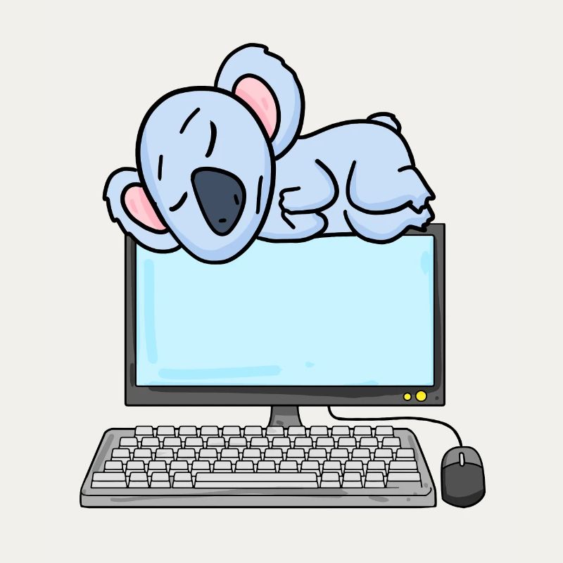 Koala Computer Nerd Programmer Gift