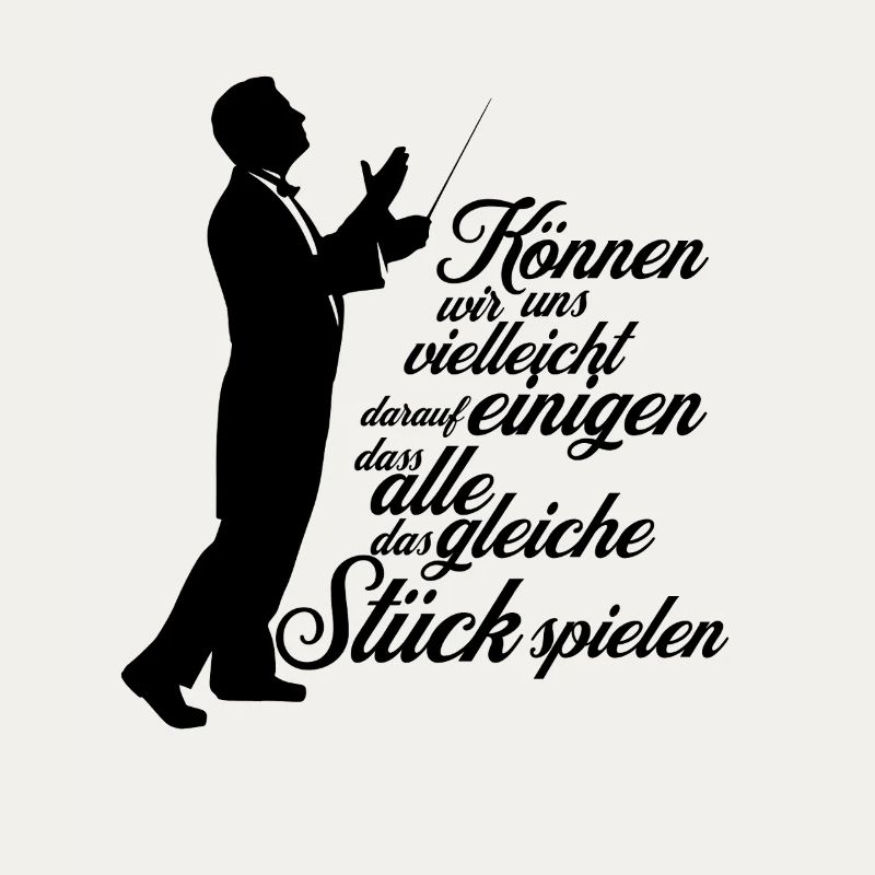 Dirigent Chorleiter - Aufs gleiche Stück einigen