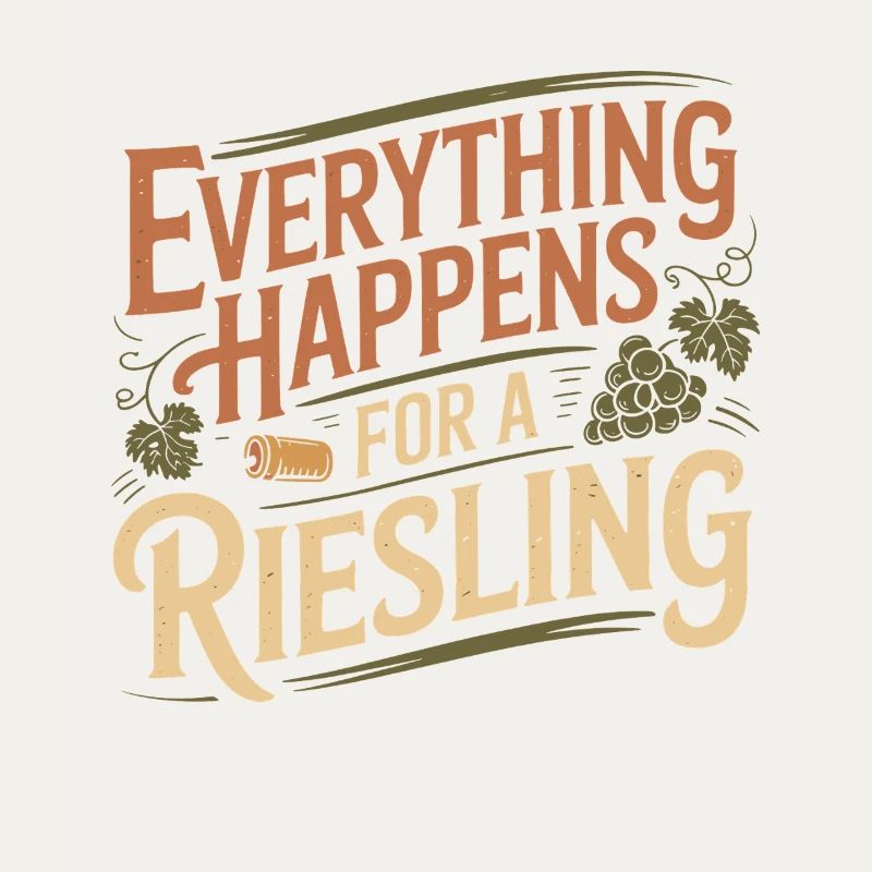 Wein Weintrinker Everything Happens For A Riesling